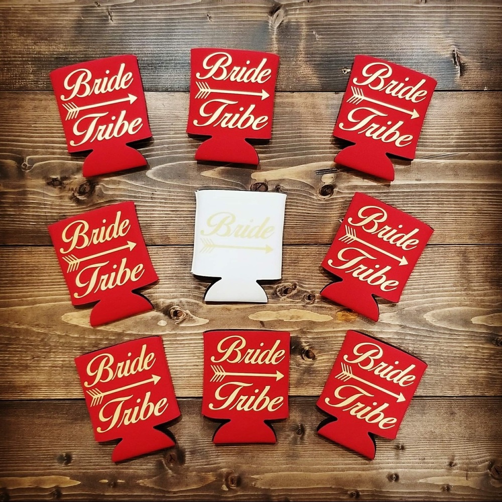 Bridal Party Custom Made Can Holders